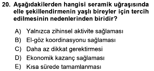 Temel Bakım Hizmetleri 2025-2026 Ara Sınav - 20. soru