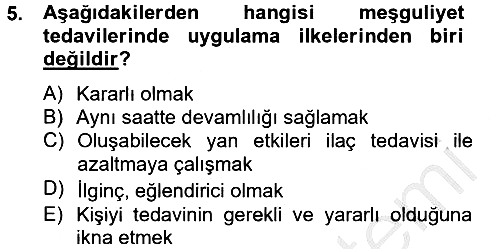 Temel Bakım Hizmetleri 2012-2013 Dönem Sonu Sınavı - 5. soru