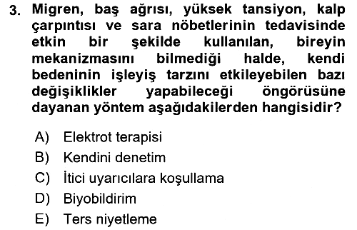 Temel Bakım Hizmetleri 2016-2017 Dönem Sonu Sınavı - 3. soru