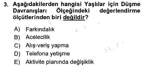 Temel Bakım Hizmetleri 2021-2022 Dönem Sonu Sınavı - 3. soru