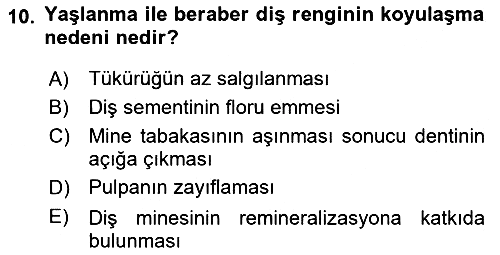 Temel Bakım Hizmetleri 2023-2024 Dönem Sonu Sınavı - 10. soru