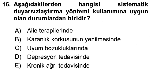 Temel Bakım Hizmetleri 2024-2025 Dönem Sonu Sınavı - 16. soru