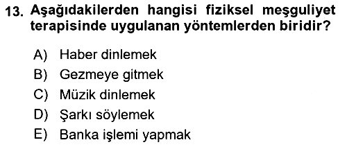 Temel Bakım Hizmetleri 2023-2024 Yaz Okulu Sınavı - 13. soru