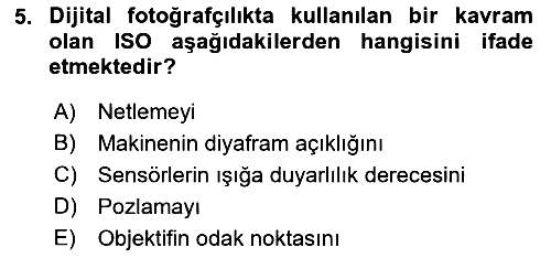 Dijital Yayıncılık 2021-2022 Dönem Sonu Sınavı - 5. soru