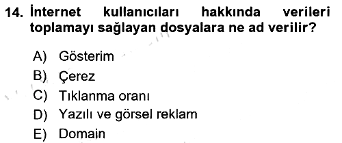 Dijital Yayıncılık 2023-2024 Dönem Sonu Sınavı - 14. soru