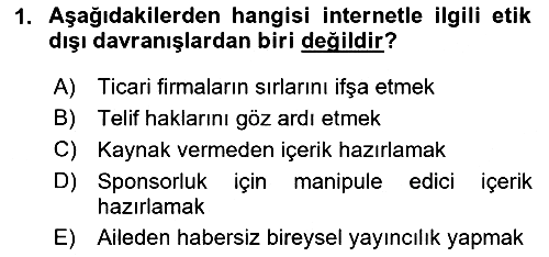 Dijital Yayıncılık 2024-2025 Dönem Sonu Sınavı - 1. soru