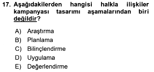 Dijital Yayıncılık 2020-2021 Yaz Okulu Sınavı - 17. soru