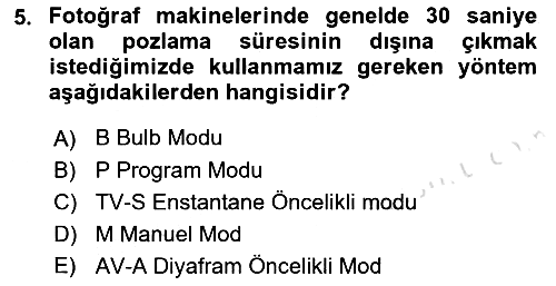 Dijital Yayıncılık 2021-2022 Yaz Okulu Sınavı - 5. soru