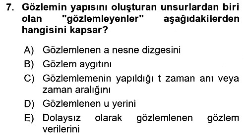 Bilim Felsefesi 2021-2022 Ara Sınav - 7. soru