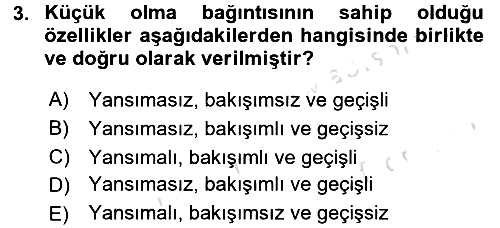 Bilim Felsefesi 2015-2016 Dönem Sonu Sınavı - 3. soru
