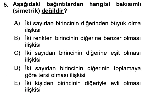 Bilim Felsefesi 2019-2020 Dönem Sonu Sınavı - 5. soru