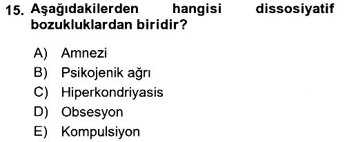 Birey ve Davranış 2016-2017 3 Ders Sınavı - 15. soru