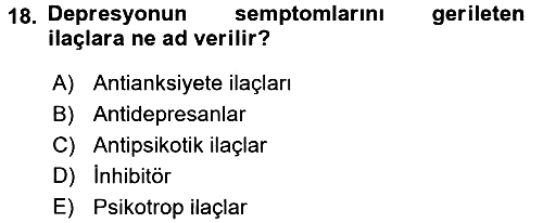 Birey ve Davranış 2017-2018 3 Ders Sınavı - 18. soru