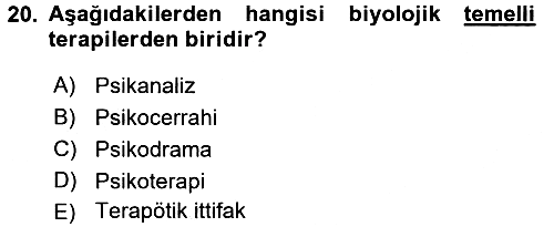Birey ve Davranış 2017-2018 3 Ders Sınavı - 20. soru