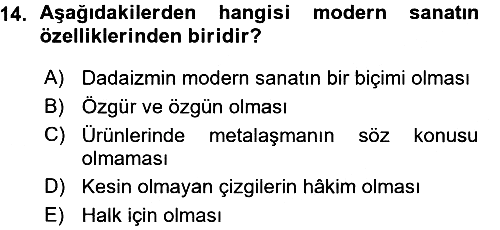 Çağdaş Sosyoloji Kuramları 2015-2016 Ara Sınav - 14. soru