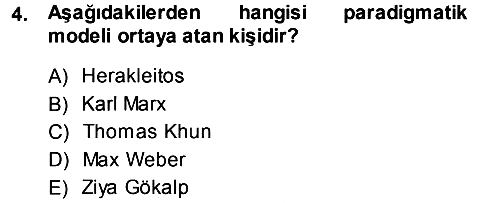 Çevre Sosyolojisi 2013-2014 Ara Sınav - 4. soru