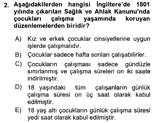 Çocukluk Sosyolojisi 2023-2024 Ara Sınav - 2. soru