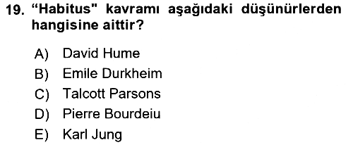 Din ve Toplum 2017-2018 3 Ders Sınavı - 19. soru