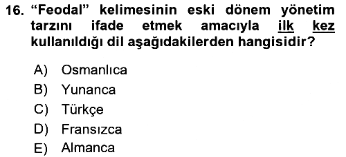Din ve Toplum 2018-2019 Ara Sınav - 16. soru
