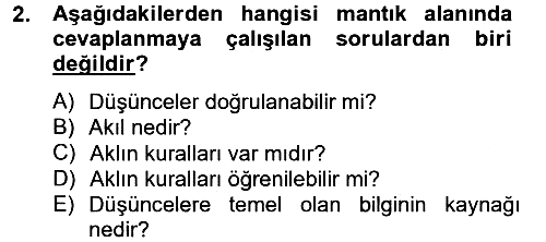 Eğitim Felsefesi 2012-2013 Ara Sınav - 2. soru