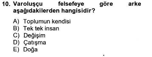 Eğitim Felsefesi 2012-2013 Ara Sınav - 10. soru