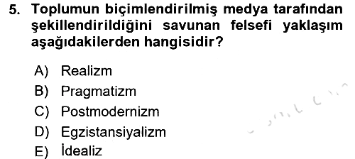 Eğitim Felsefesi 2015-2016 Dönem Sonu Sınavı - 5. soru