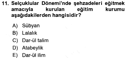 Eğitim Felsefesi 2017-2018 Dönem Sonu Sınavı - 11. soru