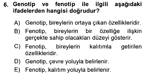 Eğitim Psikolojisi 2018-2019 Ara Sınav - 6. soru