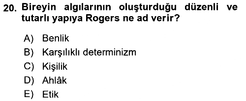 Eğitim Psikolojisi 2024-2025 Ara Sınav - 20. soru
