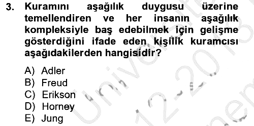 Eğitim Psikolojisi 2012-2013 Dönem Sonu Sınavı - 3. soru