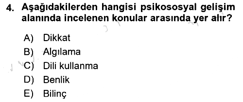 Eğitim Psikolojisi 2023-2024 Yaz Okulu Sınavı - 4. soru