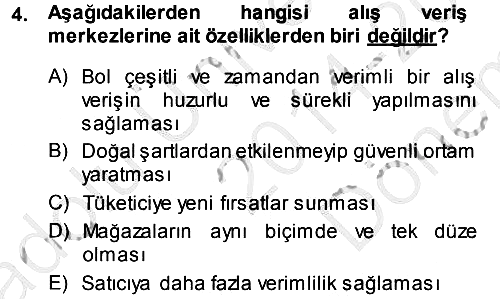 Ekonomi Sosyolojisi 2014-2015 Dönem Sonu Sınavı - 4. soru