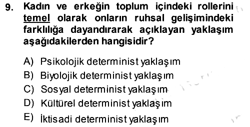 Ekonomi Sosyolojisi 2014-2015 Tek Ders Sınavı - 9. soru
