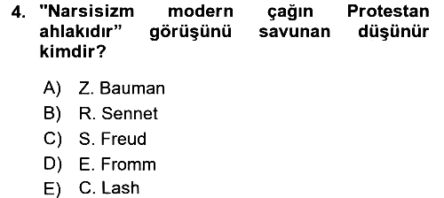 Ekonomi Sosyolojisi 2015-2016 Tek Ders Sınavı - 4. soru