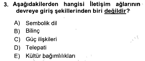 Ekonomi Sosyolojisi 2023-2024 Yaz Okulu Sınavı - 3. soru