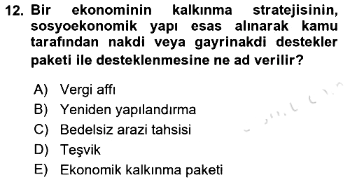 Endüstri Sosyolojisi 2018-2019 3 Ders Sınavı - 12. soru