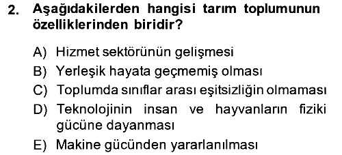 Endüstri Sosyolojisi 2013-2014 Ara Sınav - 2. soru