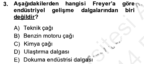 Endüstri Sosyolojisi 2013-2014 Ara Sınav - 3. soru