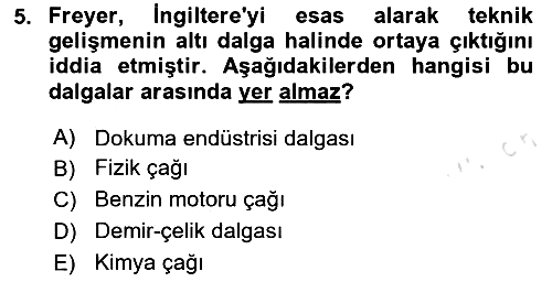 Endüstri Sosyolojisi 2024-2025 Ara Sınav - 5. soru