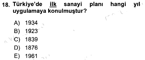 Endüstri Sosyolojisi 2024-2025 Dönem Sonu Sınavı - 18. soru