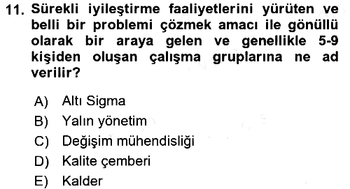 Endüstri Sosyolojisi 2015-2016 Tek Ders Sınavı - 11. soru