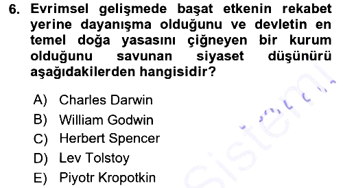Felsefe 2015-2016 Dönem Sonu Sınavı - 6. soru