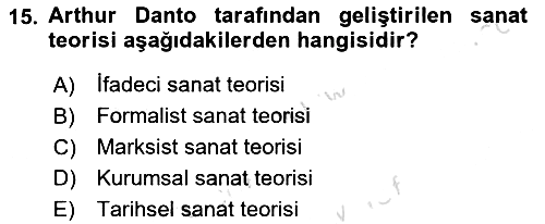 Felsefe 2025-2026 Dönem Sonu Sınavı - 15. soru