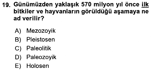 Genel Uygarlık Tarihi 2025-2026 Ara Sınav - 19. soru