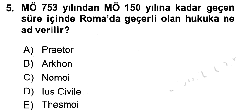 Hukuk Sosyolojisi 2016-2017 Ara Sınav - 5. soru