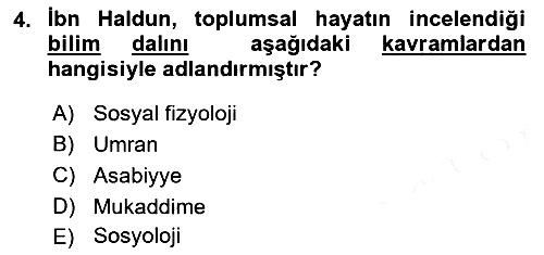 Hukuk Sosyolojisi 2018-2019 Ara Sınav - 4. soru