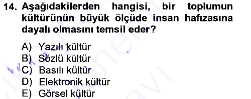 Hukuk Sosyolojisi 2013-2014 Dönem Sonu Sınavı - 14. soru