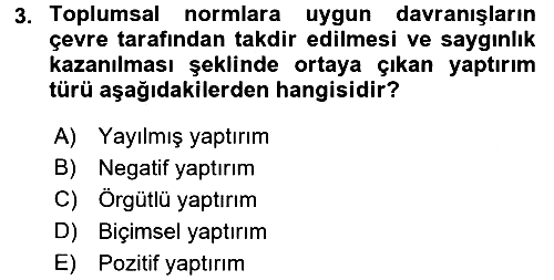 Hukuk Sosyolojisi 2016-2017 Dönem Sonu Sınavı - 3. soru