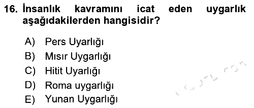 Hukuk Sosyolojisi 2024-2025 Dönem Sonu Sınavı - 16. soru