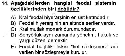 Hukuk Sosyolojisi 2014-2015 Tek Ders Sınavı - 14. soru